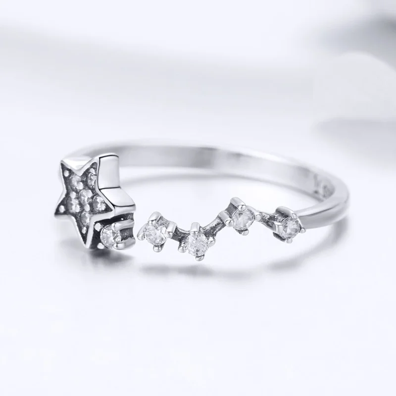 (Bild für) Silberner „Secret of Stars“-Ring im Pandora-Stil - SCR440 - Ansicht 5