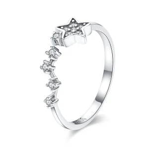 (Bild für) Silberner „Secret of Stars“-Ring im Pandora-Stil - SCR440