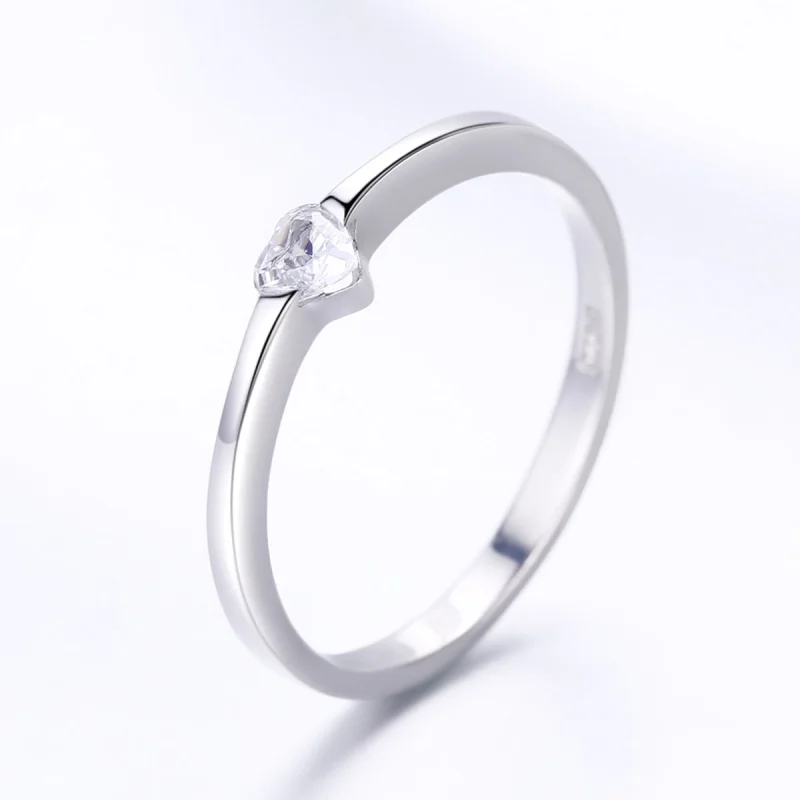 (Bild für) Silberner „Simple Grace“-Ring im Pandora-Stil - SCR450 - Ansicht 4