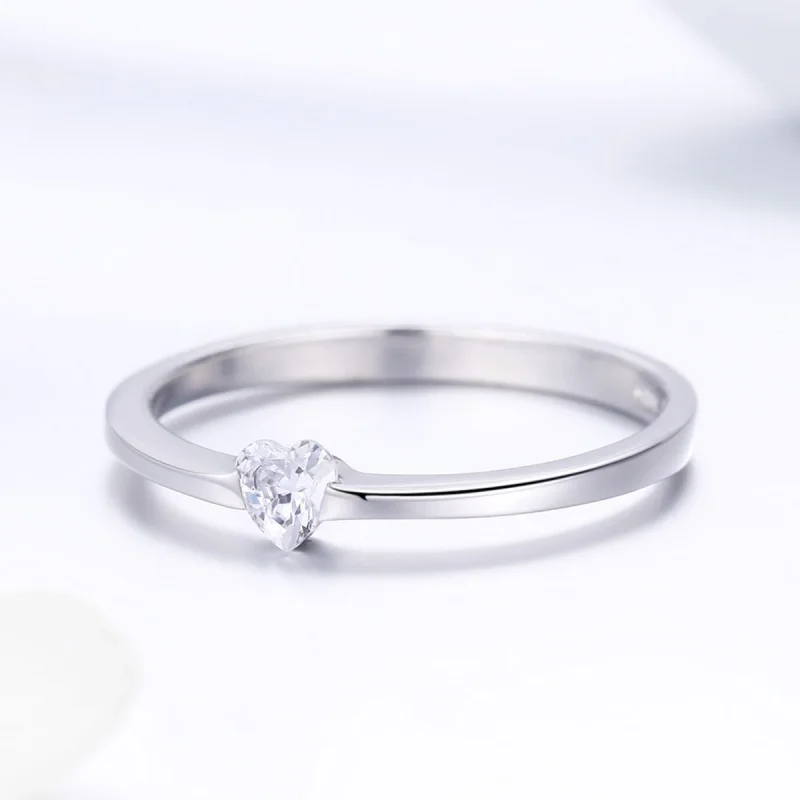 (Bild für) Silberner „Simple Grace“-Ring im Pandora-Stil - SCR450 - Ansicht 5