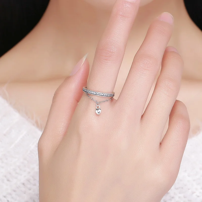 (Bild für) Silberner Spezial-One-Ring im Pandora-Stil - SCR291 - Ansicht 4