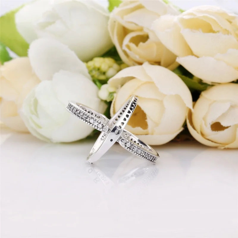 (Bild für) Flipping Hearts of PANDORA Ring, klare CZ - 197404CZ - Ansicht 3