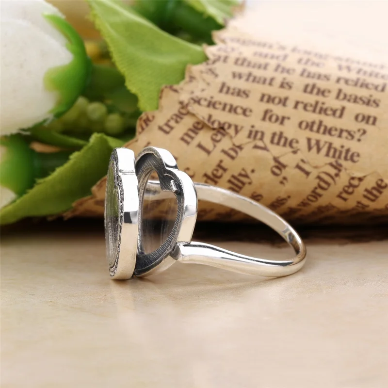 (Bild für) Funkelnder PANDORA Floating Heart Medaillonring - 197252CZ - Ansicht 3