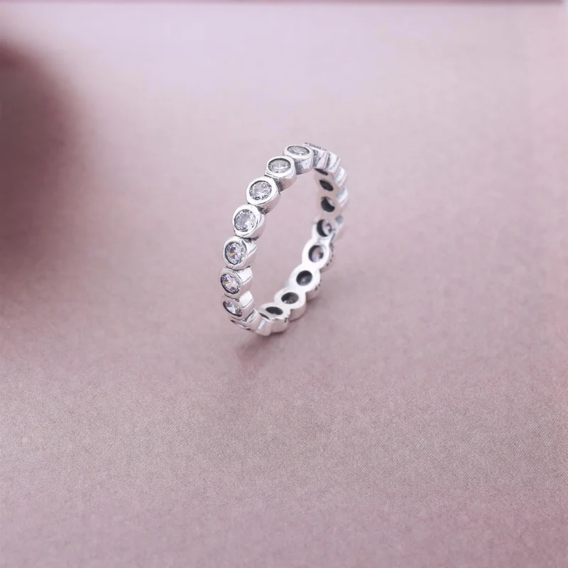 (Bild für) PANDORA Alluring Petite Brilliant Stapelring, klarer Cz - 190941CZ - Ansicht 2