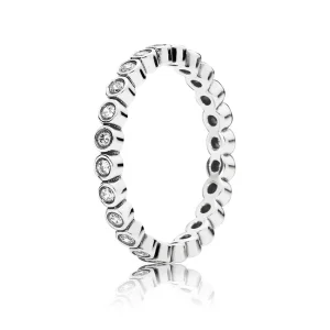 (Bild für) PANDORA Alluring Petite Brilliant Stapelring, klarer Cz - 190941CZ