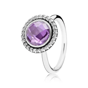 (Bild für) PANDORA Brilliant Legacy Ring, Lila Klar CZ - 190904ACZ