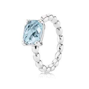 (Bild für) PANDORA Cool Breeze Ring, Blautopas - 190869BTP