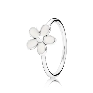 (Bild für) PANDORA Darling Daisy mit weißem Emaille-Ring im Ruhestand - 190899EN12