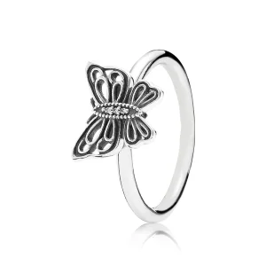 (Bild für) PANDORA Durchbrochener Schmetterlings-Silberring - 190901CZ