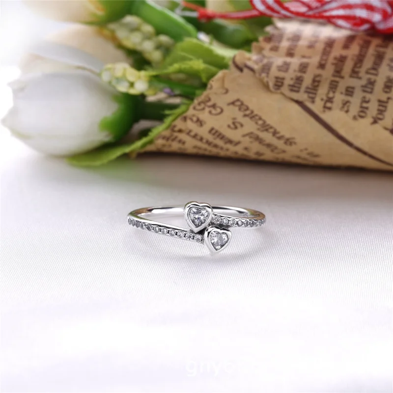 (Bild für) PANDORA Forever Hearts, klarer CZ-Ring - 191023CZ - Ansicht 2
