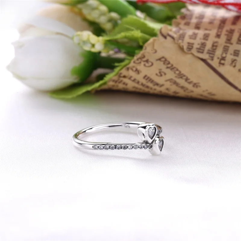 (Bild für) PANDORA Forever Hearts, klarer CZ-Ring - 191023CZ - Ansicht 4