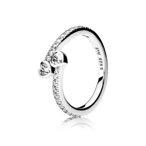 (Bild für) PANDORA Forever Hearts, klarer CZ-Ring - 191023CZ
