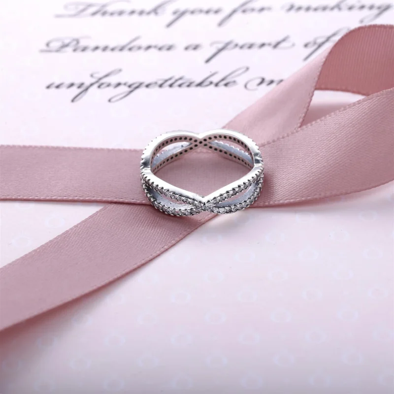 (Bild für) PANDORA Funkelnder Crossover-Ring - 190930CZ - Ansicht 2