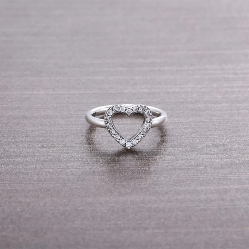 (Bild für) PANDORA Herzring - 190861CZ - Ansicht 2
