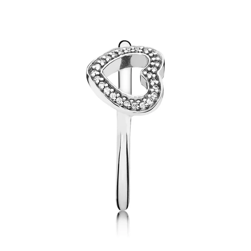(Bild für) PANDORA Herzring - 190861CZ - Ansicht 4
