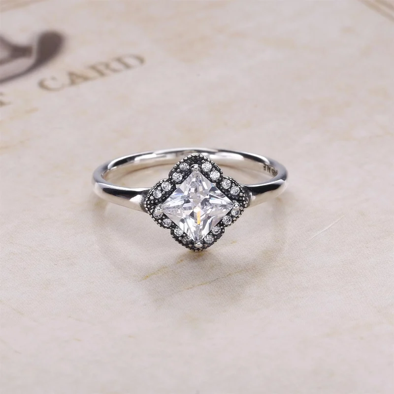 (Bild für) PANDORA Kristallisierter Blumen-Fancy-Ring - 190966CZ - Ansicht 2