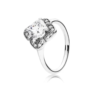 (Bild für) PANDORA Kristallisierter Blumen-Fancy-Ring - 190966CZ