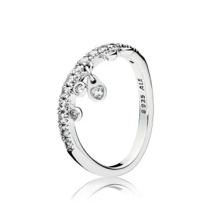 (Bild für) PANDORA Kronleuchter-Tropfenring, klare CZ - 197108CZ