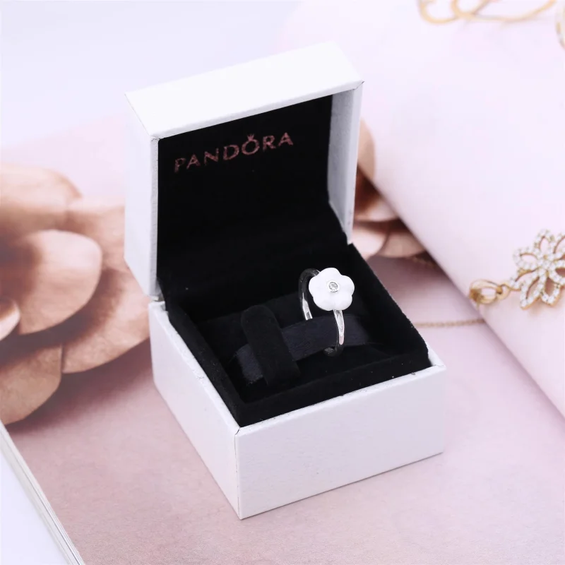 (Bild für) PANDORA Luminous Florals, klare Perlmutt-CZ-Ringe - 190999MOP - Ansicht 2