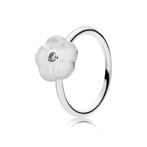 (Bild für) PANDORA Luminous Florals, klare Perlmutt-CZ-Ringe - 190999MOP