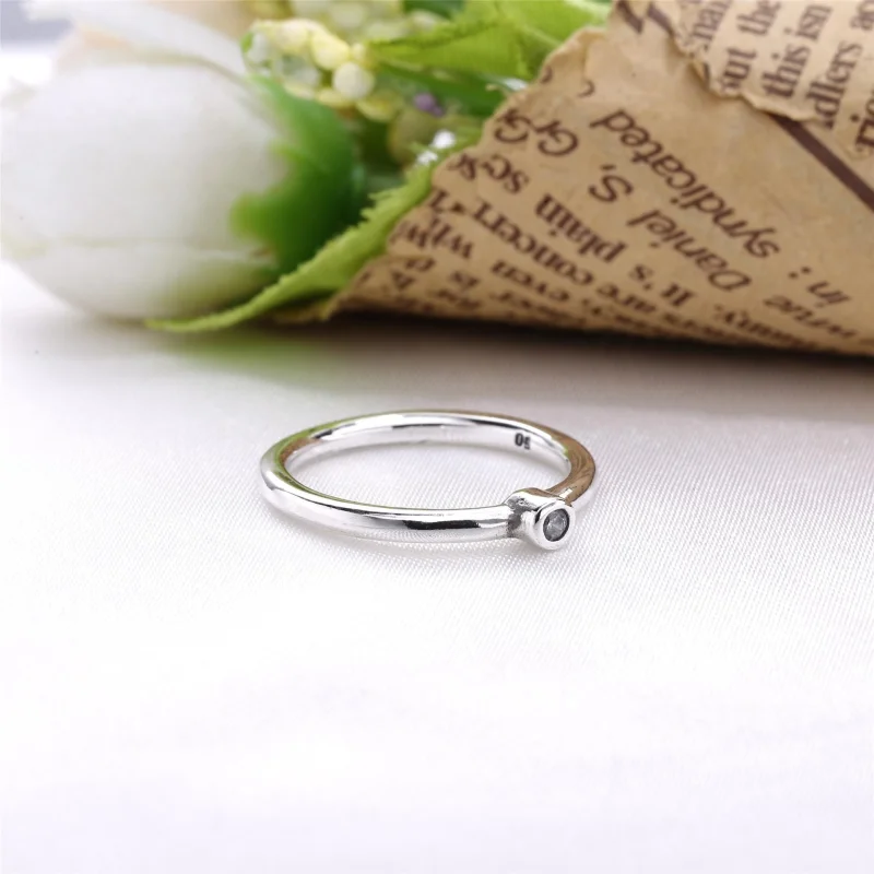 (Bild für) PANDORA Morning Star, Silberring, 14 Karat, 0,03 ct TW h/vs Diamant - 190213D - Ansicht 3