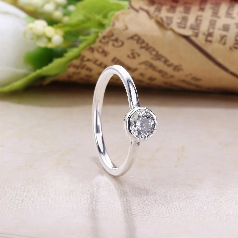 (Bild für) PANDORA Petite Circle Ring, klare CZ - 191043CZA - Ansicht 2
