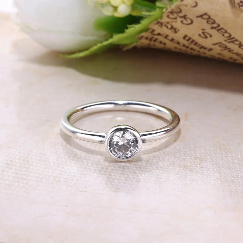 (Bild für) PANDORA Petite Circle Ring, klare CZ - 191043CZA - Ansicht 3