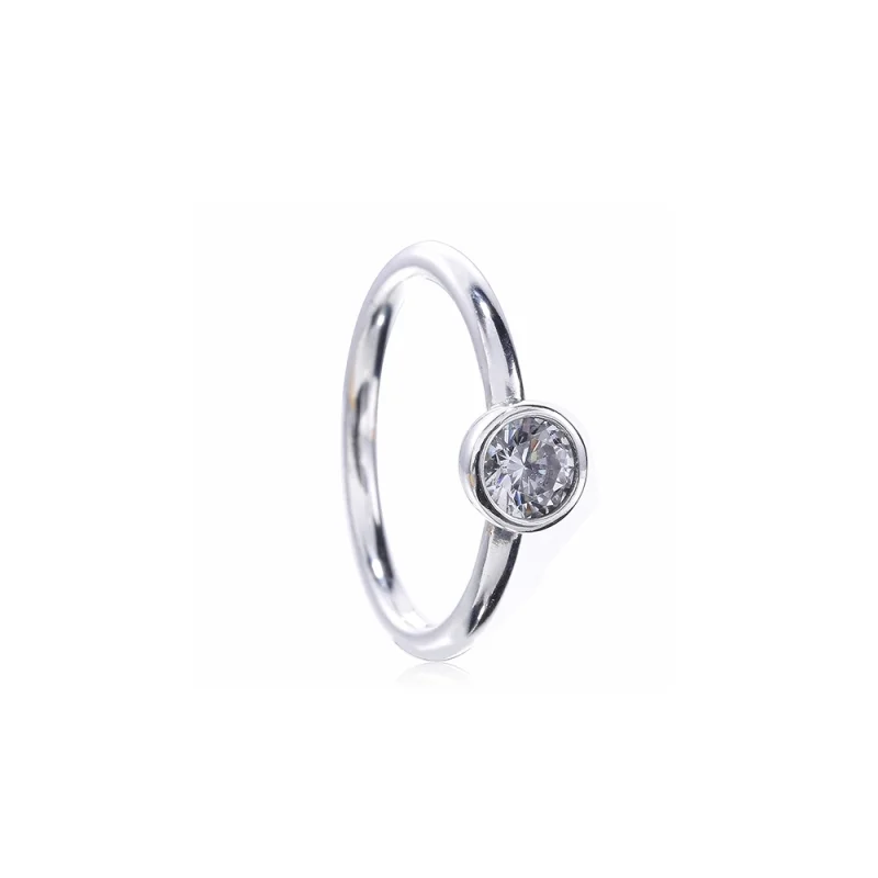 (Bild für) PANDORA Petite Circle Ring, klare CZ - 191043CZA