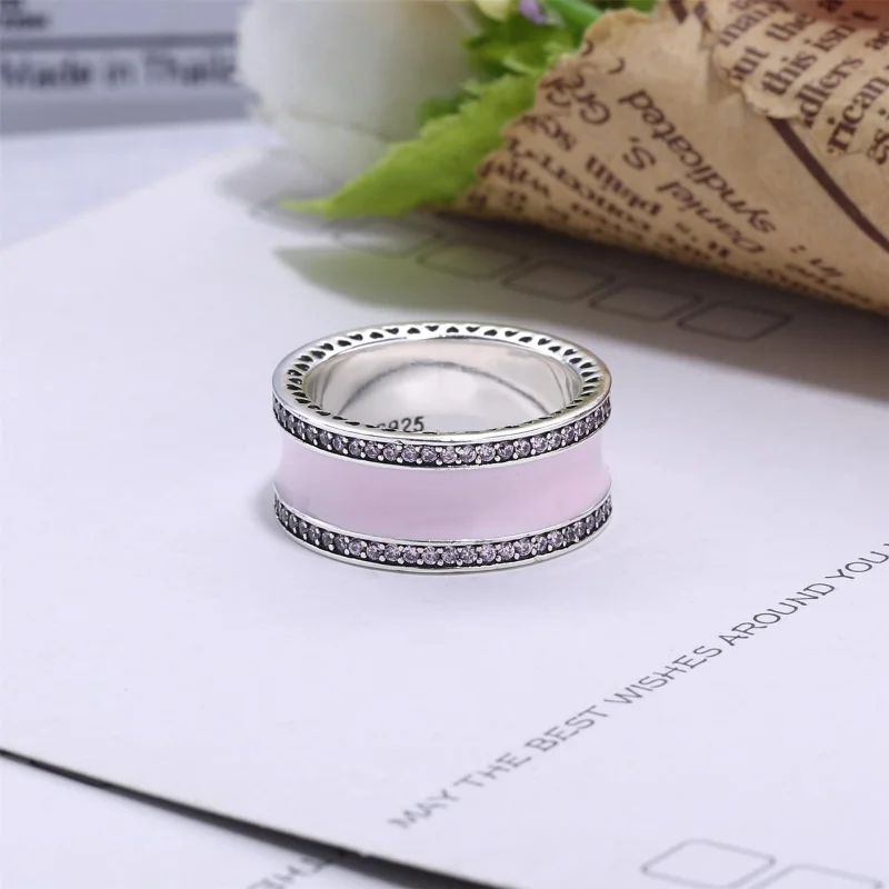 (Bild für) PANDORA Pink Hearts of PANDORA Bandring - 191024EN40 - Ansicht 3