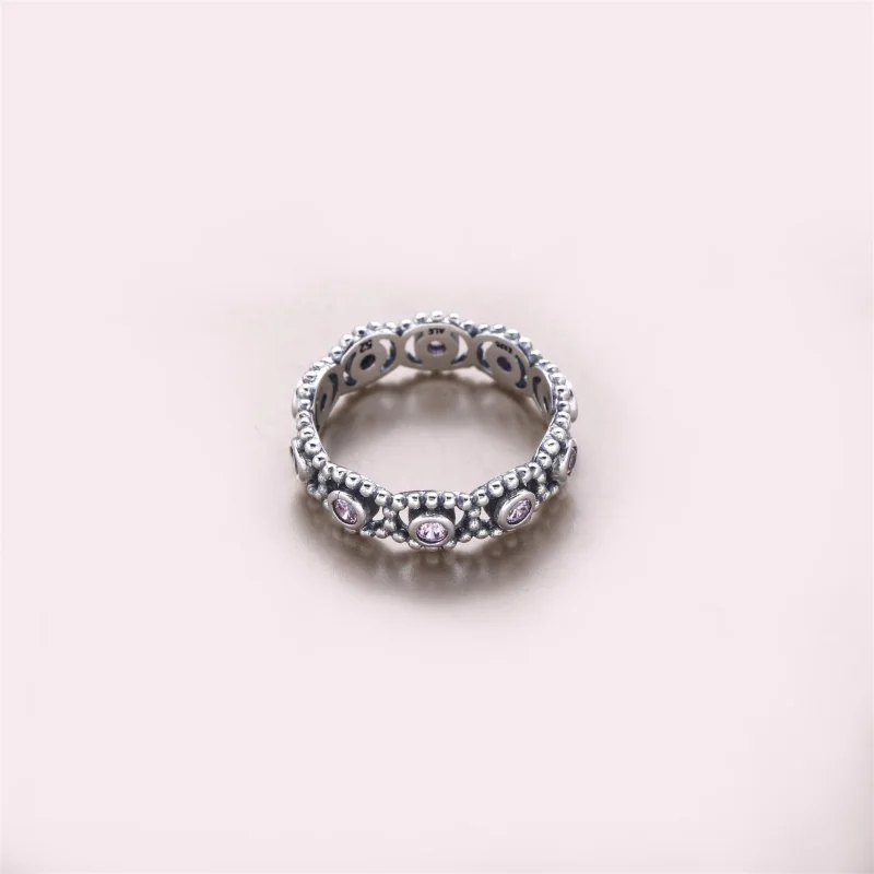 (Bild für) PANDORA Pink Romance Ring - 190881PCZ - Ansicht 3