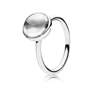 (Bild für) PANDORA Poetic Droplet Clear CZ Ring - 190982CZ