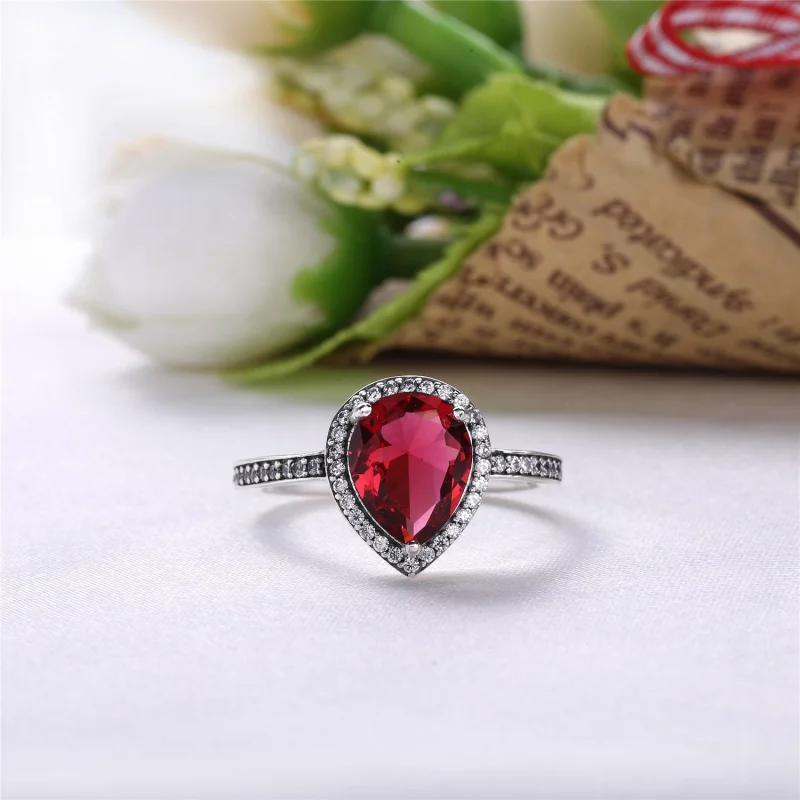 (Bild für) PANDORA Radiant Teardrop Clear CZ Ring - 196251CZ - Ansicht 2