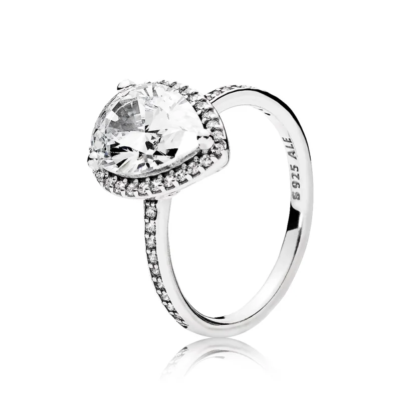 (Bild für) PANDORA Radiant Teardrop Clear CZ Ring - 196251CZ
