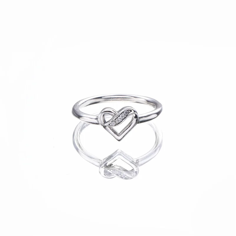 (Bild für) PANDORA Ribbons of Love, klarer CZ-Ring - 191022CZ - Ansicht 2
