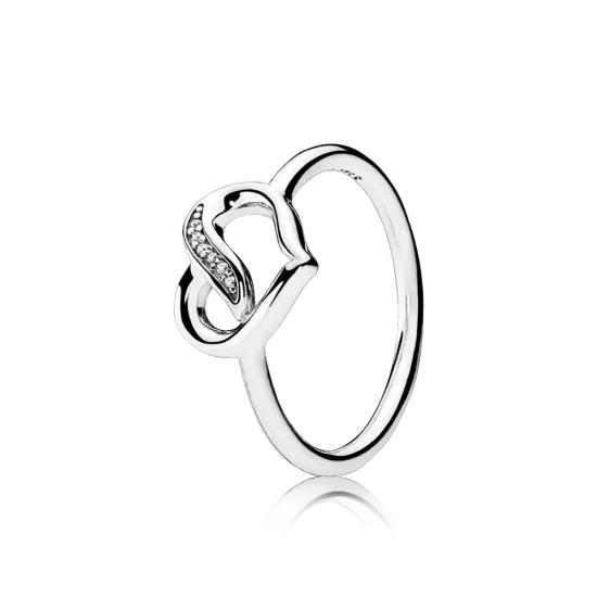 (Bild für) PANDORA Ribbons of Love, klarer CZ-Ring - 191022CZ