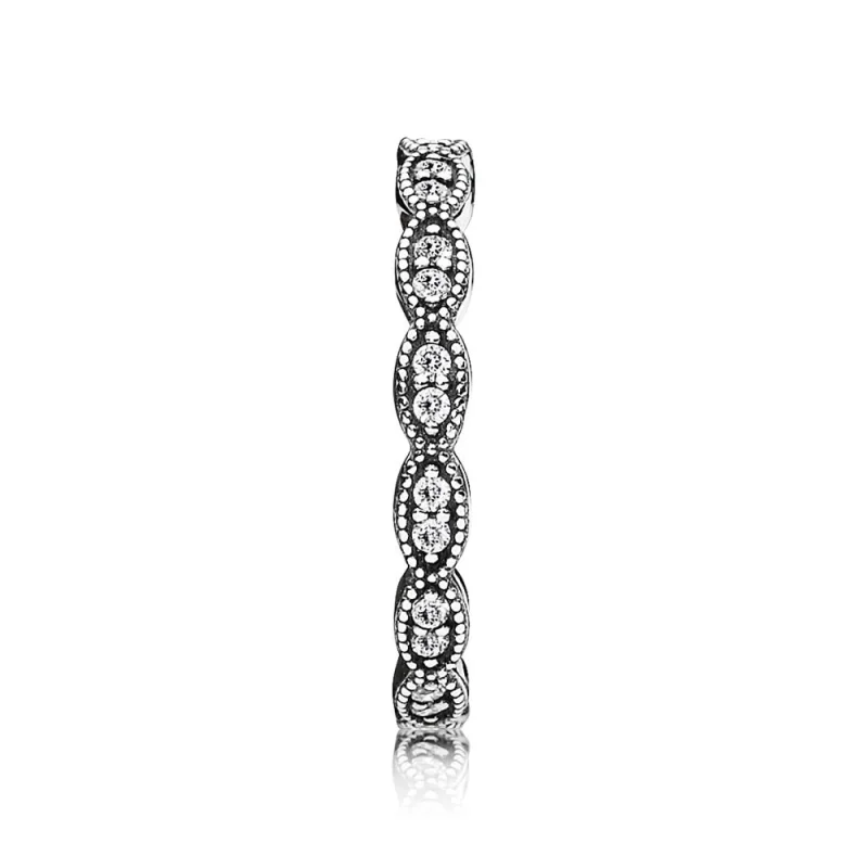 (Bild für) PANDORA Ring aus schimmernden Blättern - 190923CZ - Ansicht 2