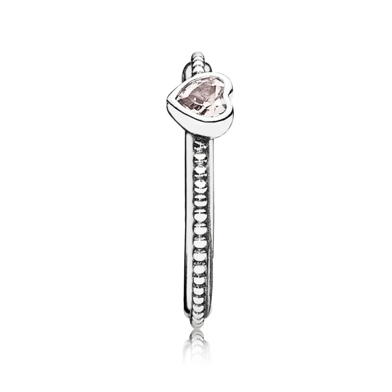 (Bild für) Pandora Ring Herz Rosa - 190896SLP - Ansicht 2