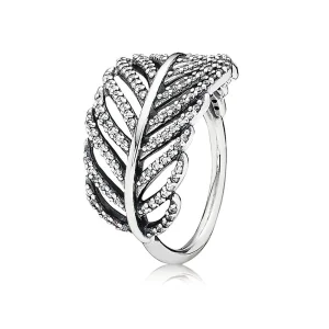(Bild für) PANDORA-Ring „Leicht wie eine Feder“, klarer Zirkonia - 190886CZ