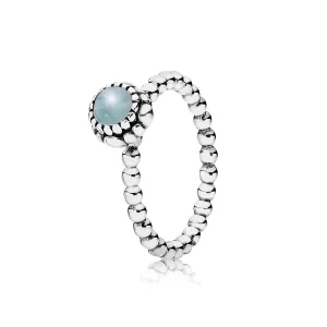 (Bild für) PANDORA Ring mit Geburtsstein März - 190854AQ