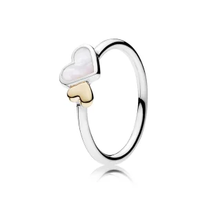 (Bild für) PANDORA Ring mit leuchtenden Herzen - 190998MOP