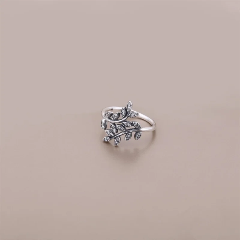 (Bild für) PANDORA Ring mit schimmernden Blättern - 190921CZ - Ansicht 2