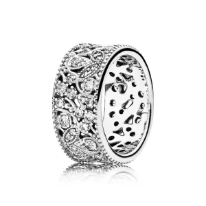 (Bild für) PANDORA Ring mit schimmernden Blättern - 190965CZ