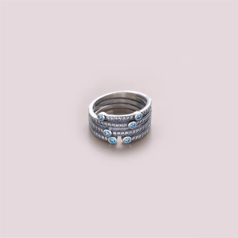 (Bild für) Pandora Ring Schimmernder Ozean - 191002CZF - Ansicht 2