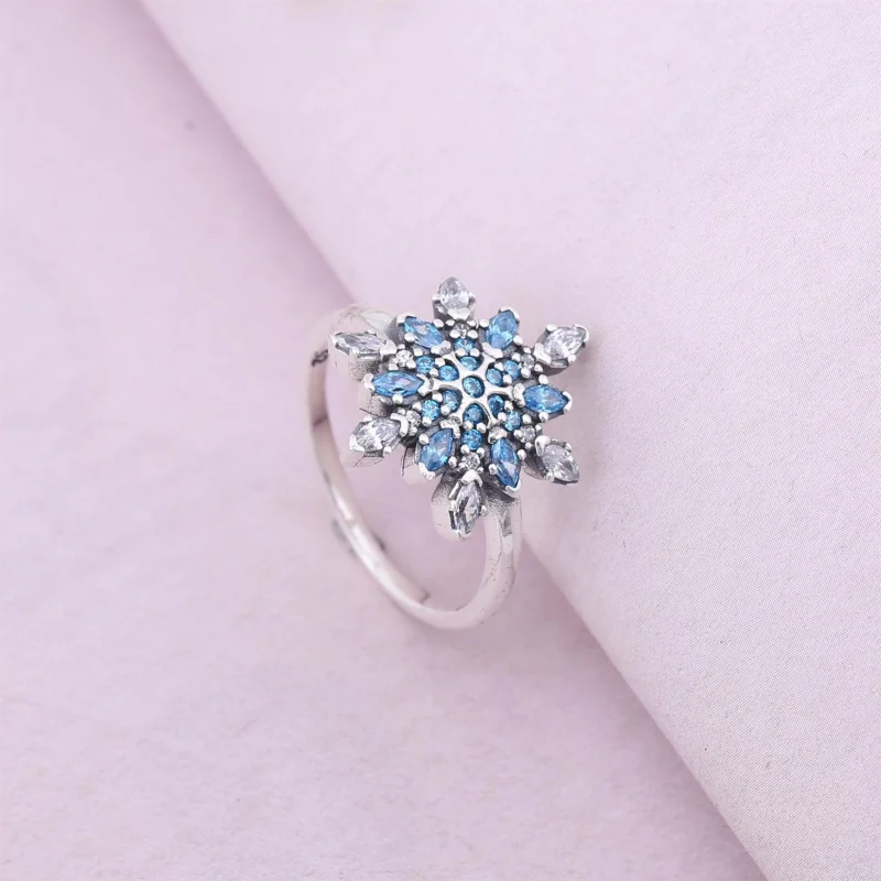 (Bild für) Pandora Ring Schneeflocke - 190969NBLMX - Ansicht 2