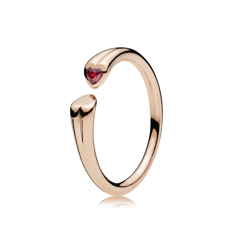 (Bild für) Pandora Ring Zwei Herzen - 186570CZR