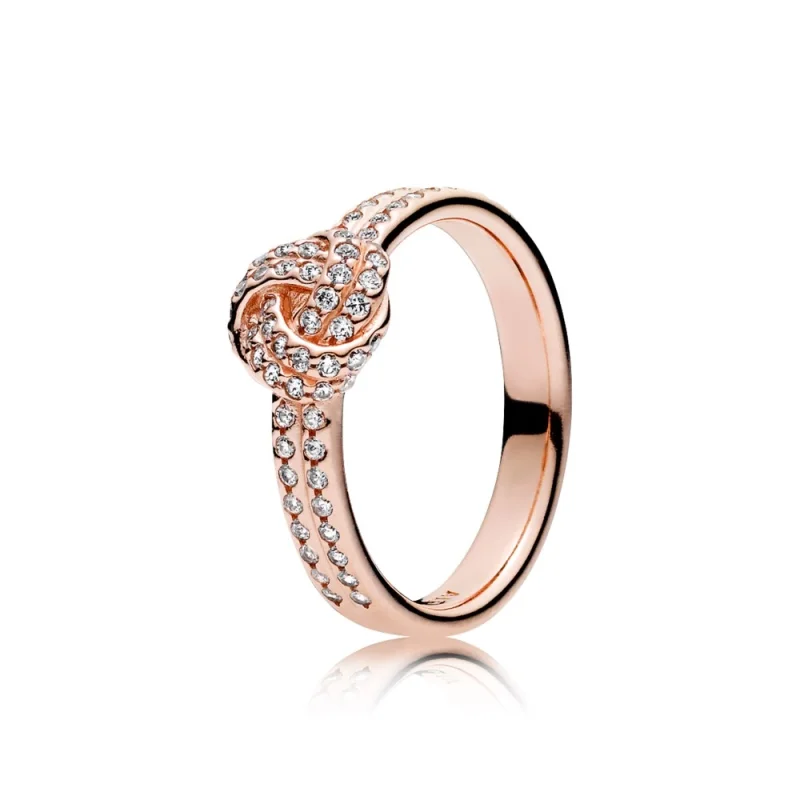 (Bild für) PANDORA Rose™ Sparkling Love Knot, klarer CZ-Ring - 180997cz