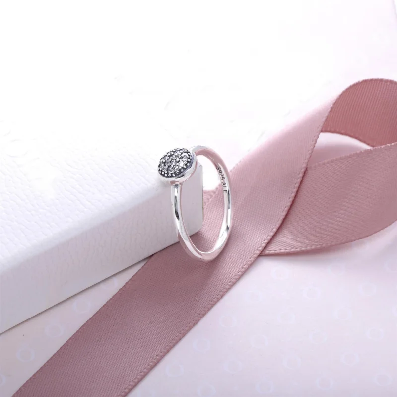 (Bild für) PANDORA Schillernder Tropfen-Pavé-Ring - 191009CZ - Ansicht 2