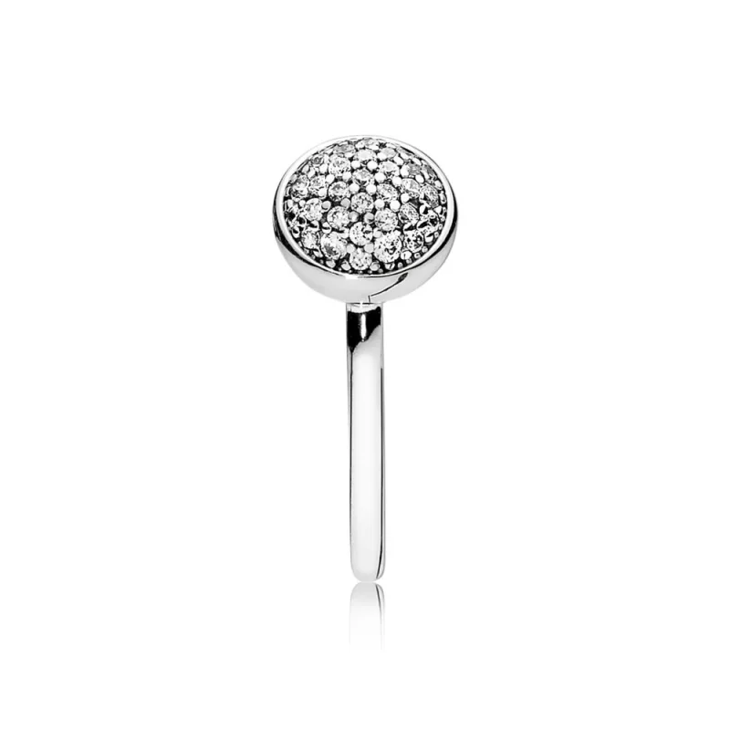 (Bild für) PANDORA Schillernder Tropfen-Pavé-Ring - 191009CZ - Ansicht 4