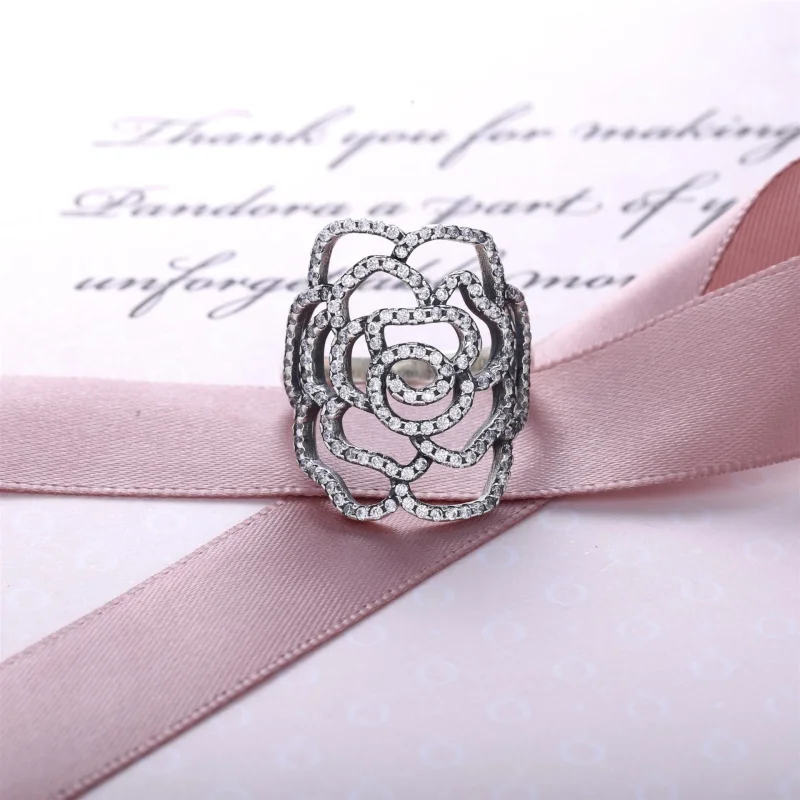 (Bild für) PANDORA Schimmernder Rosenring, klarer Cz - 190951CZ - Ansicht 2