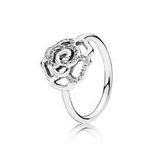 (Bild für) PANDORA Schimmernder zarter Rosenring, klarer Cz - 190949CZ
